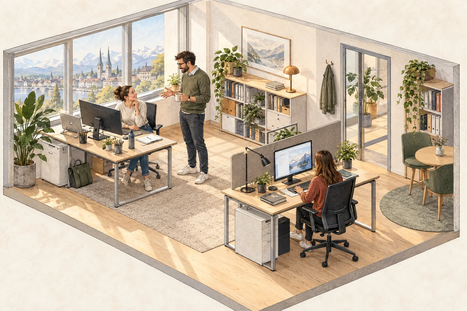 Kleiner Schweizer Bürobetrieb