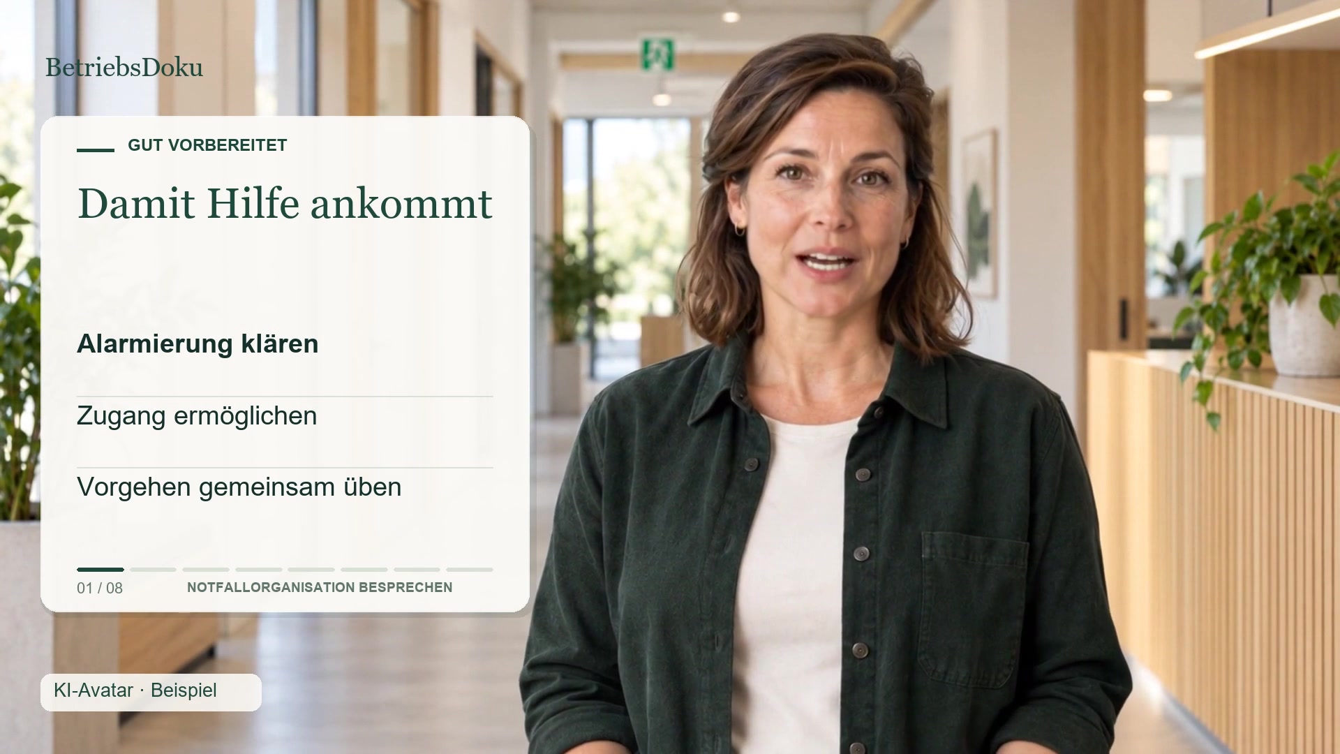 Notfallorganisation besprechen
