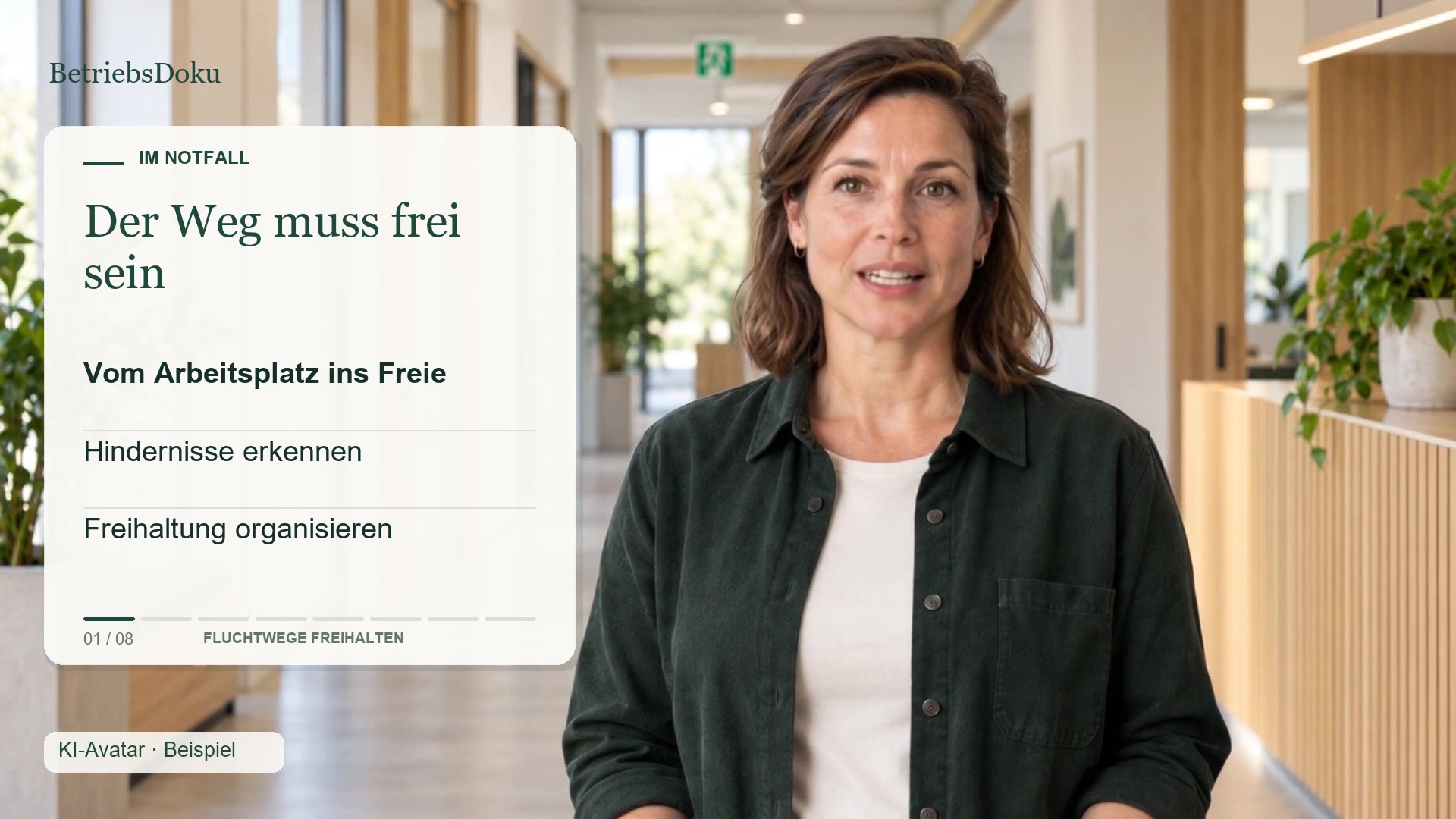 Fluchtwege freihalten