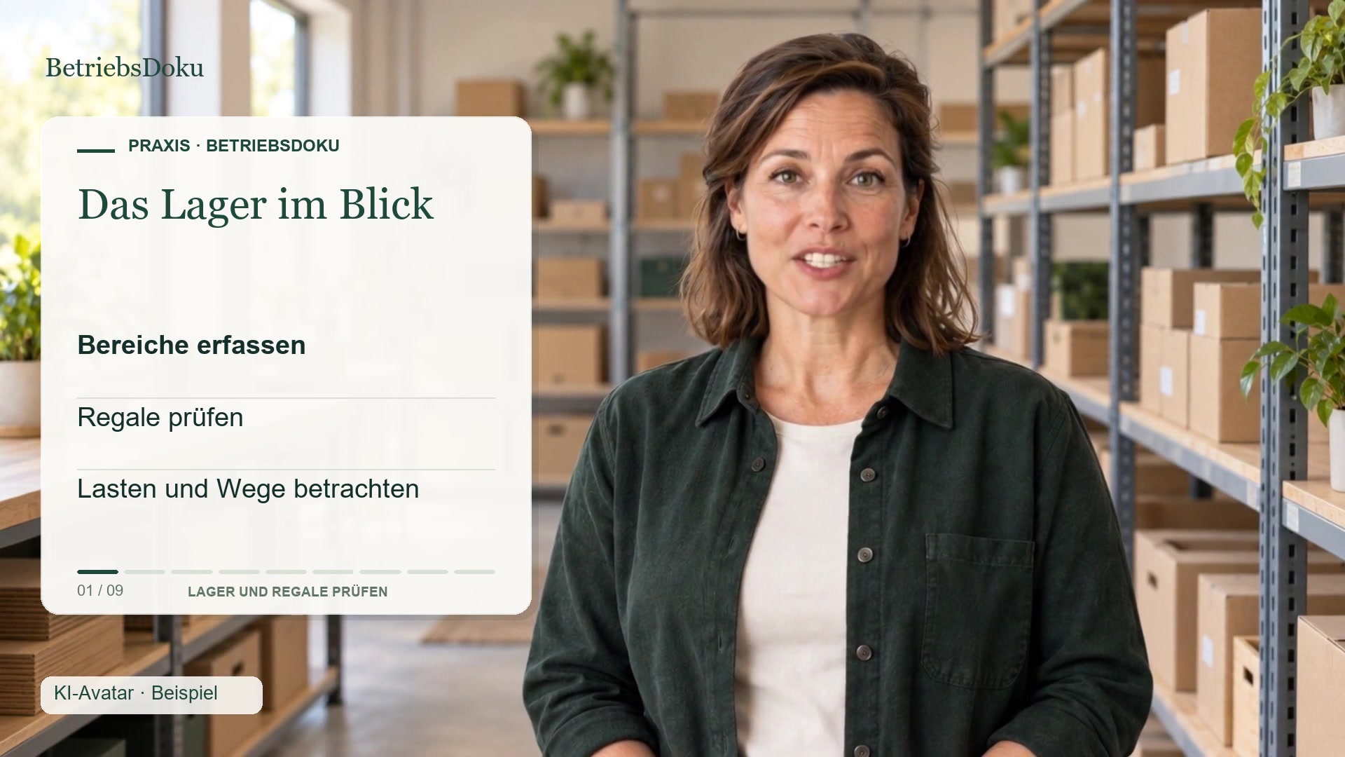 Lager und Regale prüfen