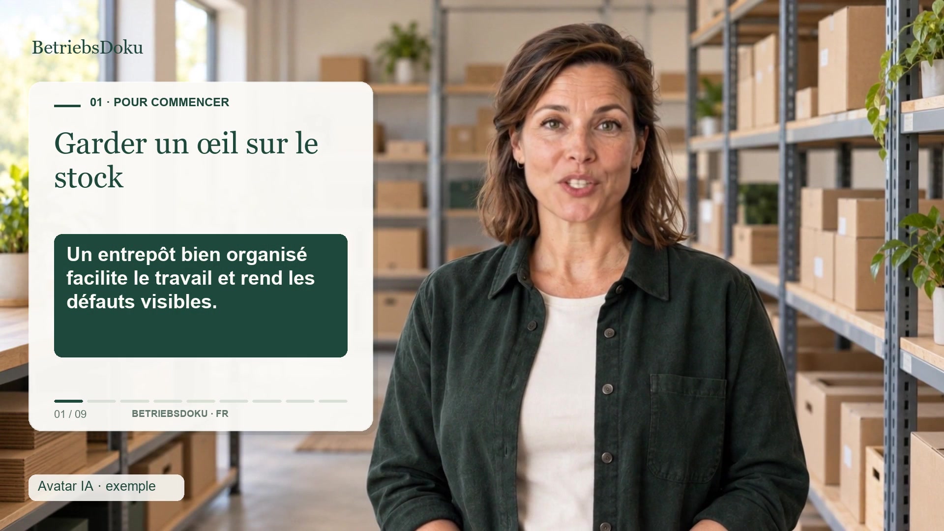 Contrôler réserves et rayonnages